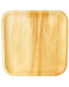 Assiette jetable en feuilles de palme - 255 x 255 mm PAP STAR Pure
