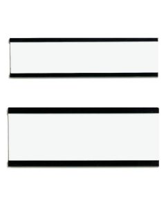 Photo Porte-étiquette magnétique C-profil - 75 x 40 mm - Marron : FRANKEN