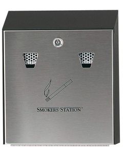 Image Cendrier mural compact Zone fumeurs FGR1012EBK RUBBERMAID