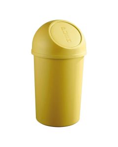 Photo Corbeille à papier avec couvercle 45 litres - Jaune : HELIT H2401318