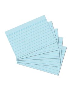 Photo Lot de 100 fiches Bristol lignées - 148 x 210 mm - Bleu : HERLITZ 10836187 