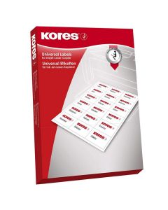 Photo Étiquettes adhésives blanches - 97 x 42,3 mm : KORES L9742
