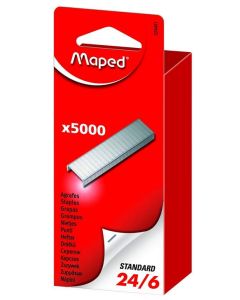 Photo MAPED : Boite de 5000 agrafes zinguées - 24/6 - 324401 6