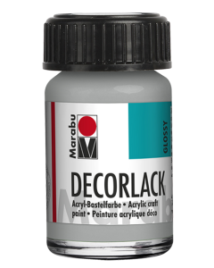 Photo MARABU : Vernis acrylique - Decorlack - 15 ml - Argent métallique