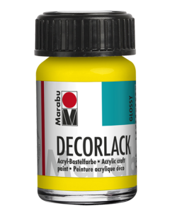 Photo MARABU : Vernis acrylique - Decorlack - 15 ml - Jaune
