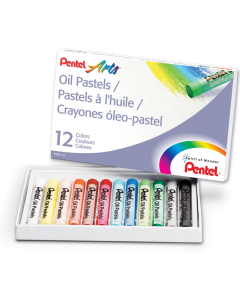 Photo PENTEL PHN4 : Lot de 12 craies pastelles d'huile PHN4-12