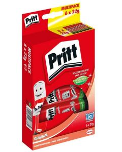Photo PRITT : Lot de 6 bâtons de colle - 20 g