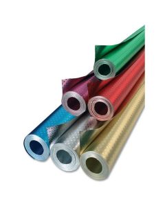 Feuille d'Aluminium - Petites étoiles - Rouge 500 mm x 10 m : FOLIA Image