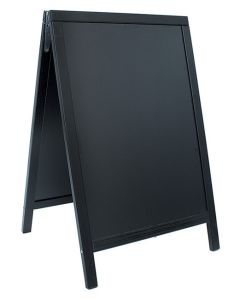 Panneau extérieur à tableau noir - 550 x 850 mm : SECURIT Woody SBD-BL-85