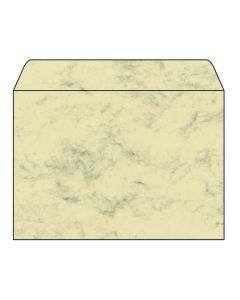 SIGEL DU203 : Lot de 25 enveloppes marbrées - 162 x 229 mm - Beige