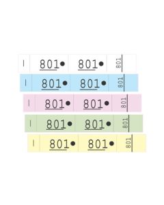 TICKETS VESTIAIRES : Carnet de 1000 coupons détachables Cogir Assortiment modèle