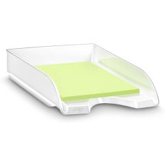 Corbeille pour courrier A4 - Blanc : CEP Gloss Image
