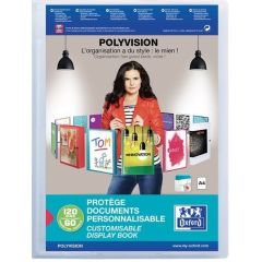 Protège-Documents Personnalisable de 120 Vues : OXFORD Polyvision Visuel