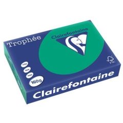 Ramette de papier Trophée de 250 feuilles A4 160g - Vert Sapin : CLAIREFONTAINE Image