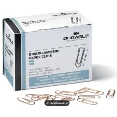 Boite de 1000 trombones en métal - Cuivré - 26 mm : DURABLE Image