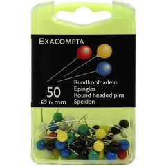 Epingles de signalisation - 6 mm - Assortiment (EXACOMPTA 14375E : Affichage) photo