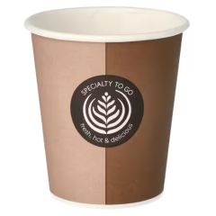 Photo Gobelets à café en carton - 0,20 L : PAP STAR Coffee To Go Lot de 50