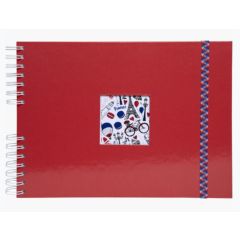 Album photos à spirales - 320 x 220 mm - Rouge : EXACOMPTA French'Class  image