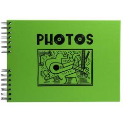 Album photos spirales - 320 x 220 mm - 150 photos - Vert : EXACOMPTA Musicart