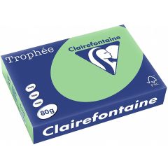 Ramette de papier Trophée de 500 feuilles A4 - Vert nature : CLAIREFONTAINE Visuel