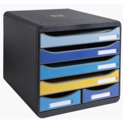 Module de rangement 6 tiroirs - Big Box Maxi : EXACOMPTA Bee Blue image