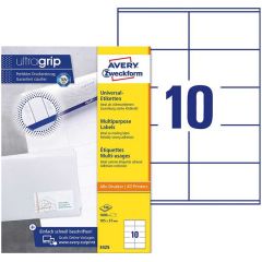 Photo Étiquettes adhésives ProNature 105 x 57 mm AVERY 3425