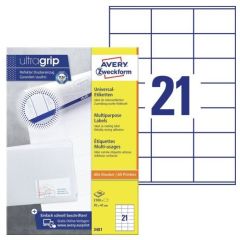 Photo Étiquettes adhésives ProNature - 70 x 41 mm AVERY