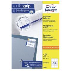 photo Étiquettes adhésives 48 x 21 mm AVERY 3650