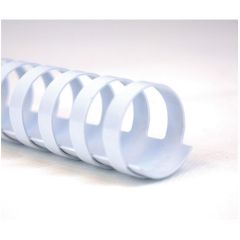 Baguettes de 21 anneaux - 28 mm - Blanc : GBC Lot de 50