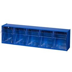 Bloc-tiroirs à 5 casiers - Bleu : ALLIT VarioPlus ProFlip 5 image