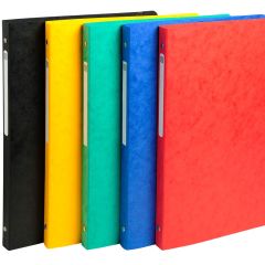 51250E Classeur Exacompta 4 Anneaux Assortiment Carte lustrée