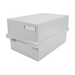 Boite pour 1200 fiches  - Format A4 - Gris lumière EXACOMPTA 51540D