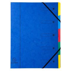 5205E EXACOMPTA  : Trieurs avec élastiques  Bleu