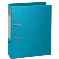 Classeur à levier - 2 anneaux de 80 mm - Turquoise : EXACOMPTA Teksto image