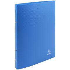 Classeur souple opaque - 2 anneaux 15 mm - Bleu clair : EXACOMPTA Visuel