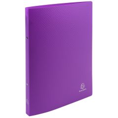 Classeur souple - 2 anneaux de 15 mm - Violet opaque : EXACOMPTA Image