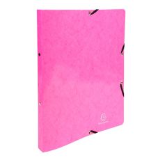54894E Classeur Exacompta 2 Anneaux Rose Carte lustrée Iderama