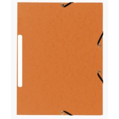 Chemise à élastiques - 3 rabats - Orange Marbré : EXACOMPTA image