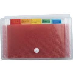 Trieur 6 compartiments - 180 x 110 mm - Blanc transparent EXACOMPTA Crystal photo