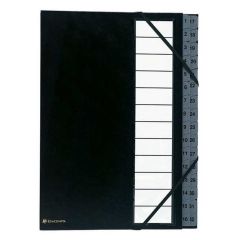 EXACOMPTA : Trieur numérique - 32 compartiments - Noir 56032E