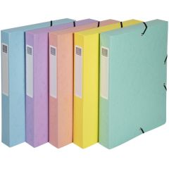 Boîte de classement - Dos 60 mm - Assortiment : EXACOMPTA Aquarel image
