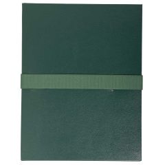 633E EXACOMPTA Chemises à sangle Velcro Balacron Vert foncé