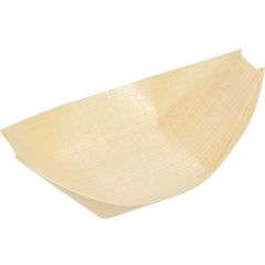 Photo Coupelle bateau pour amuse-bouche - 110 x 65 mm PAP STAR Pure