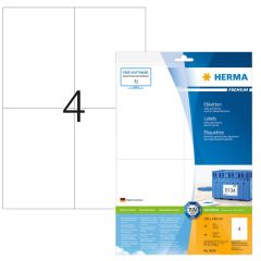 Étiquettes adhésives blanches - Multi-usages - 105,0 x 148,0 mm Herma 8630