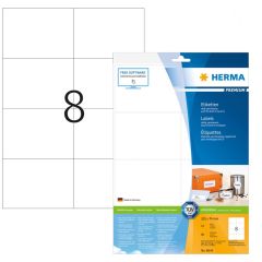 Étiquettes adhésives blanches 105 x 74 mm Herma 8645