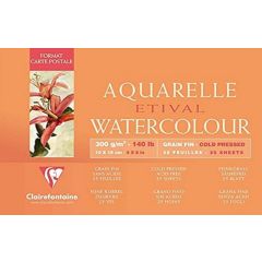 Bloc artiste aquarelle - 100 x 250 mm  : CLAIREFONTAINE Etival image