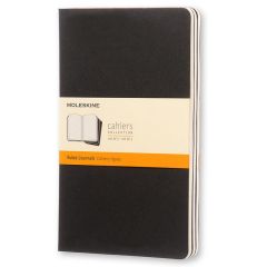 Carnet de Notes Ligné 21 x 13 cm - Noir MOLESKINE Lot de 3