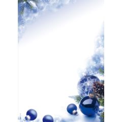 Papier à motif de Noël - Harmonie Bleue - Lot de 100 feuilles : SIGEL image