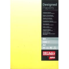 Feuilles de papier - A4 - Jaune dégradé : AGIPA Lot de 100 Visuel