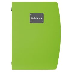 Protège-menus A4 en plastique - Vert : SECURIT Rio Menu Modèle